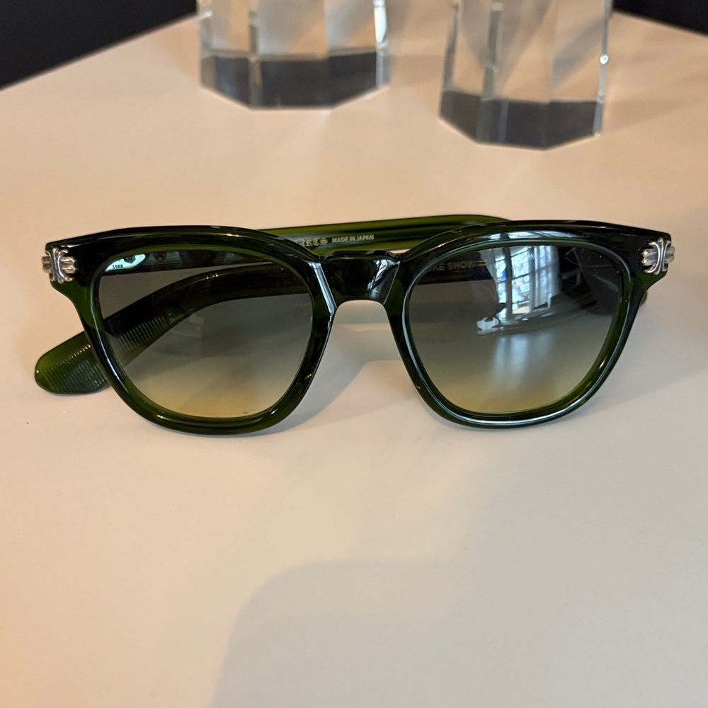 Chrome Hearts Smoke Show Sunglasses in Green/Silver